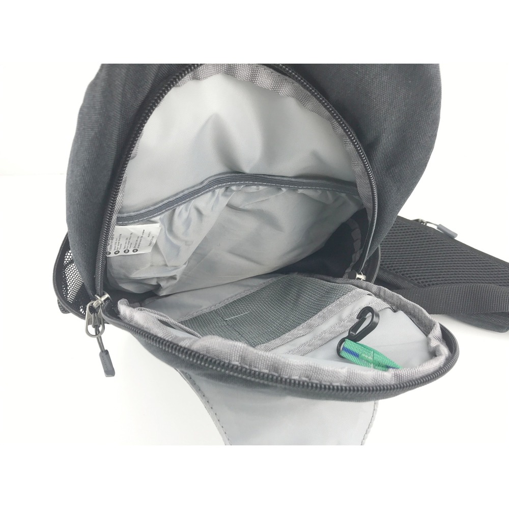 WATERFLY Black Nylon Sling Bag Backpack Crossbody Chest Pack Outdoor‎ Travel - Picture 10 of 16